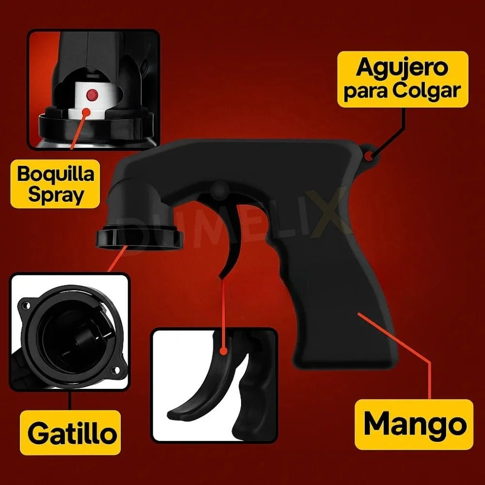 2x1 Adaptador de pistola para aerosol de pintura