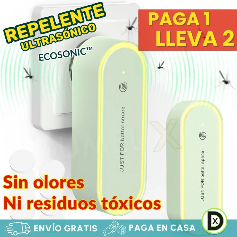 EcoSonic™ Repelente Ultrasónico 2x1