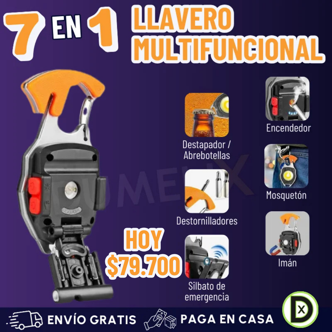 Llavero Multifuncional 7 en 1
