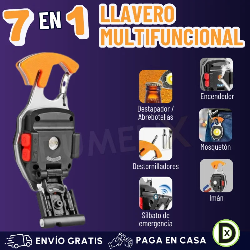 Llavero Multifuncional 7 en 1