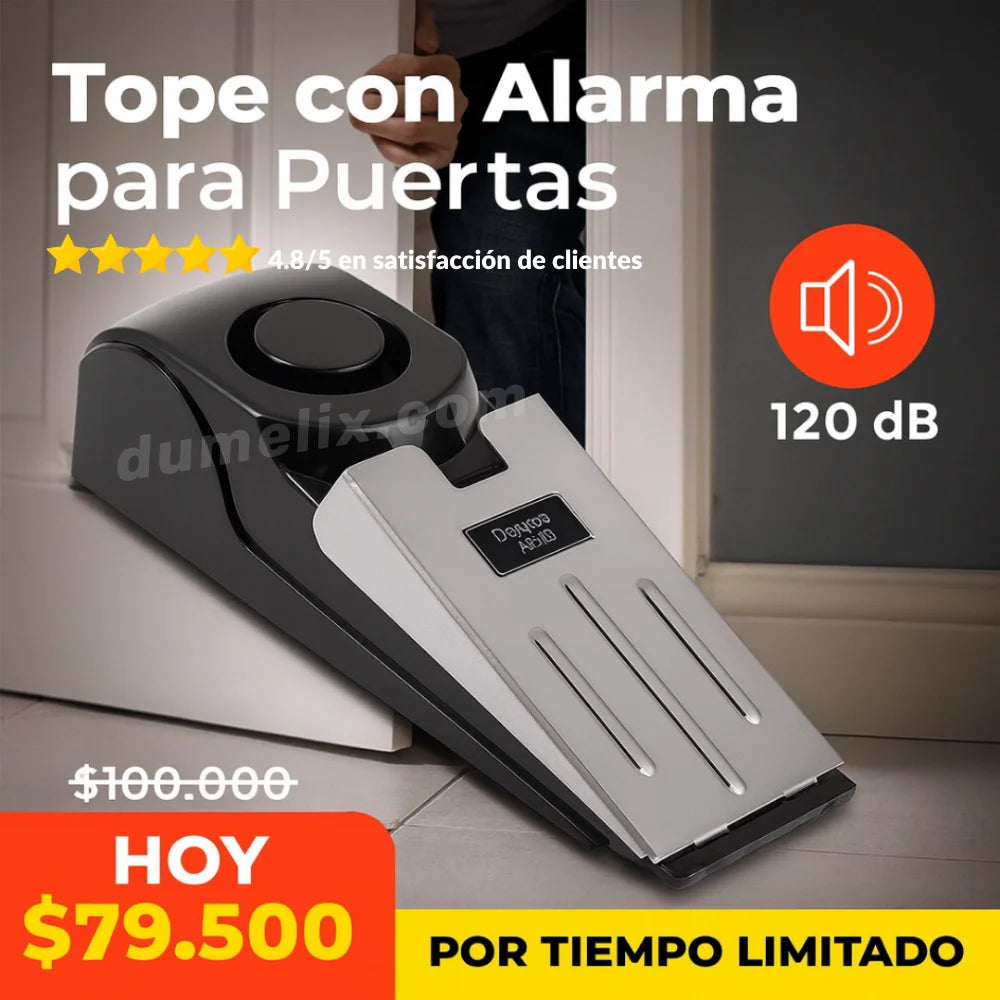 Tope de seguridad con alarma para puerta LP