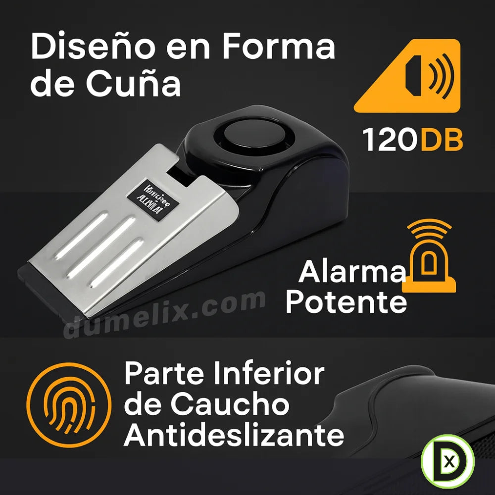 Tope de seguridad con alarma para puerta LP