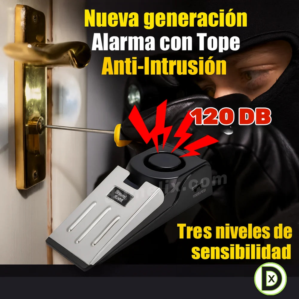 Tope de seguridad con alarma para puerta LP