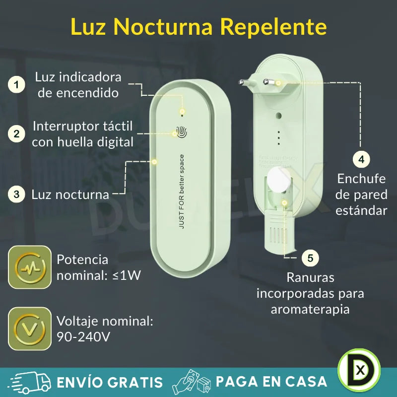 EcoSonic™ Repelente Ultrasónico 2x1